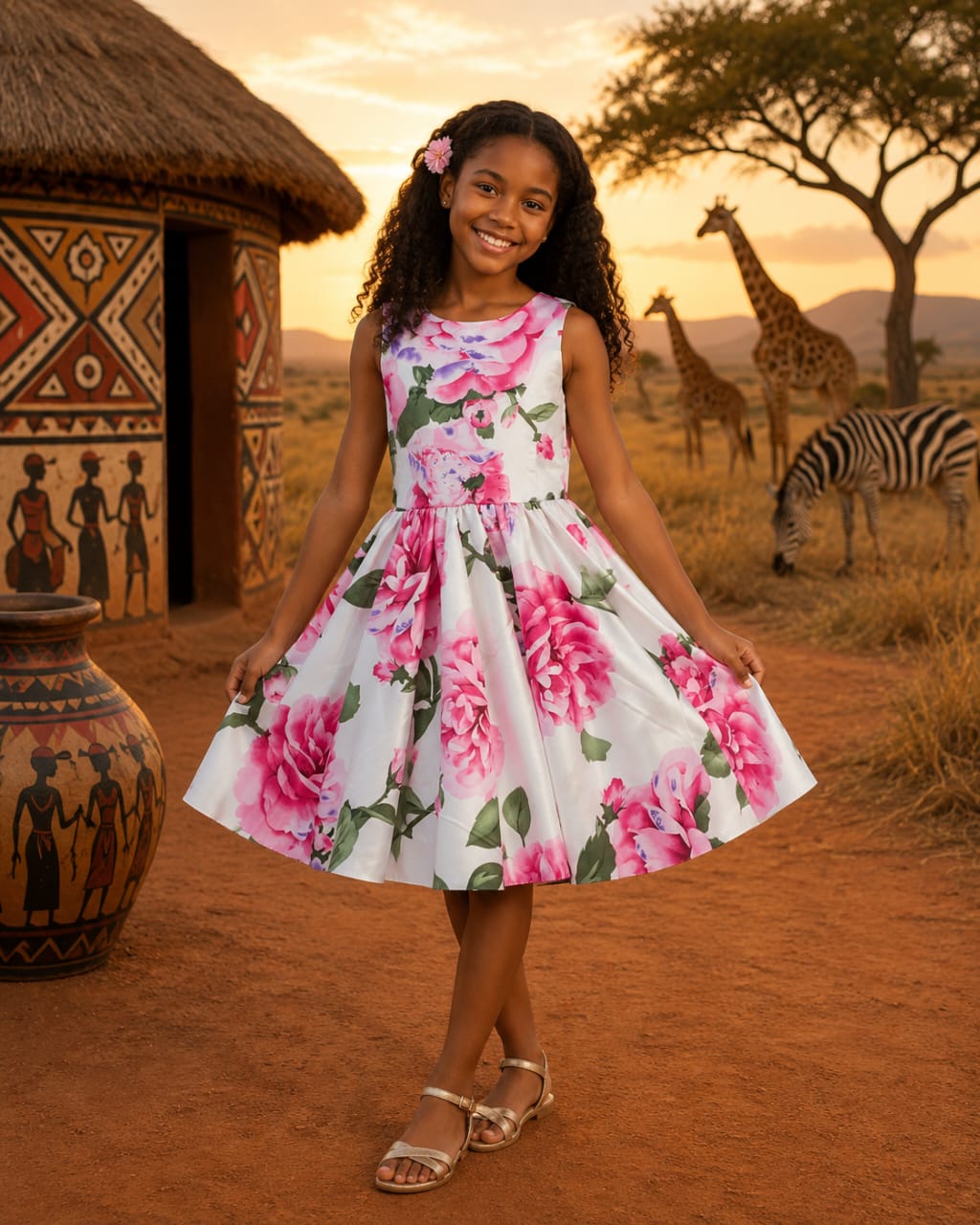 Vestido infantil Lukenia